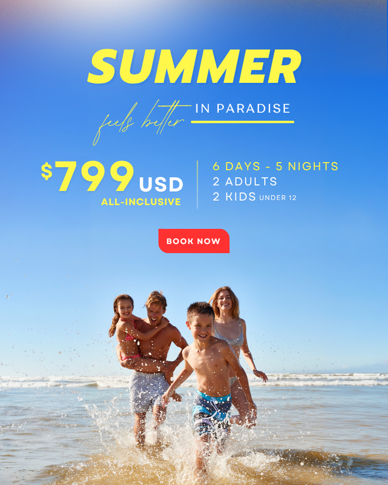 Summer feels better All Inclusive Vacation Package Puerto Vallarta